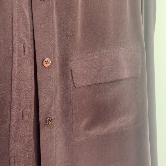 Equipment Burgundy Slim Signature Silk Shirt - Picture 4 of 6